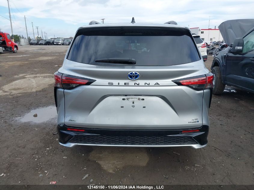 2022 Toyota Sienna Xse 7-Passenger VIN: 5TDGSKFC6NS069494 Lot: 12145150