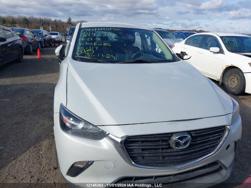 2019 Mazda Cx-3 VIN: JM1DKFC77K0405086 Lot: 12145363