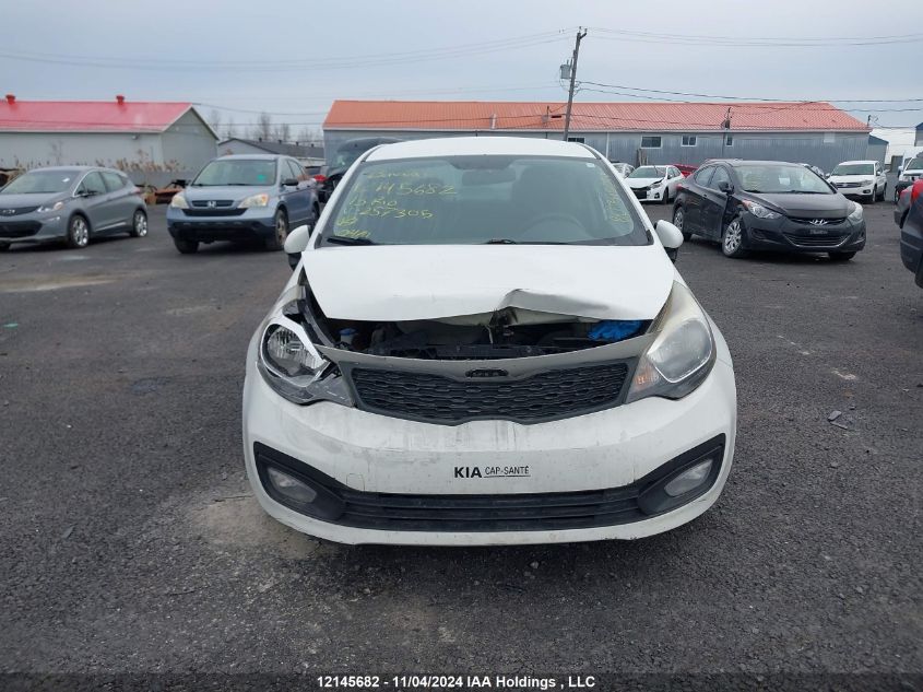 2013 Kia Rio VIN: KNADM4A33D6257305 Lot: 12145682