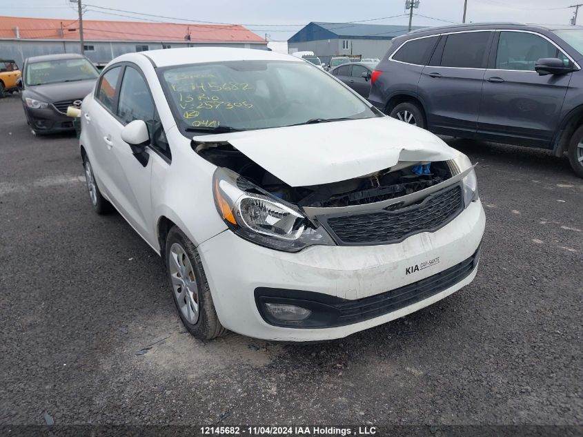 2013 Kia Rio VIN: KNADM4A33D6257305 Lot: 12145682