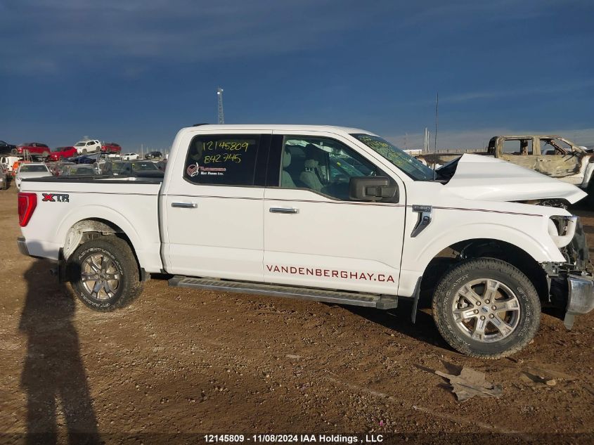 2022 Ford F150 Supercrew VIN: 1FTEW1EP6NFB42745 Lot: 12145809