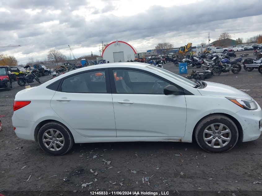 2014 Hyundai Accent Gls/Gs VIN: KMHCT4AE2EU606806 Lot: 12145833