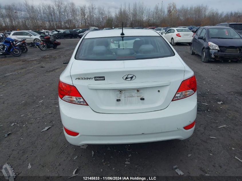 2014 Hyundai Accent Gls/Gs VIN: KMHCT4AE2EU606806 Lot: 12145833