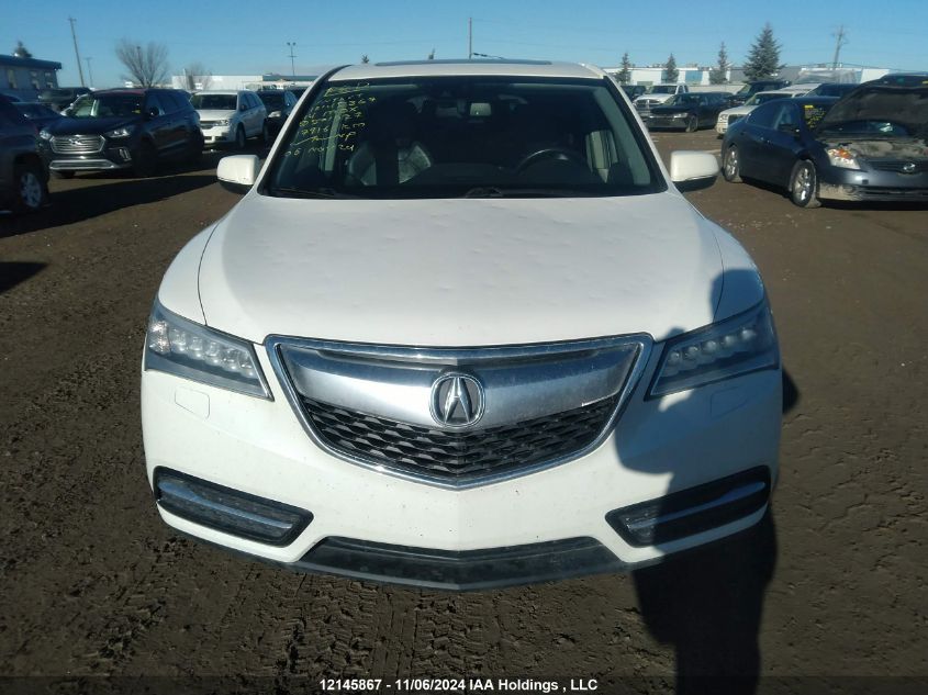 2014 Acura Mdx VIN: 5FRYD4H49EB501627 Lot: 12145867