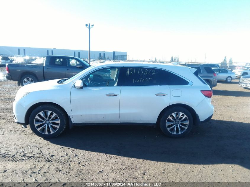 2014 Acura Mdx VIN: 5FRYD4H49EB501627 Lot: 12145867