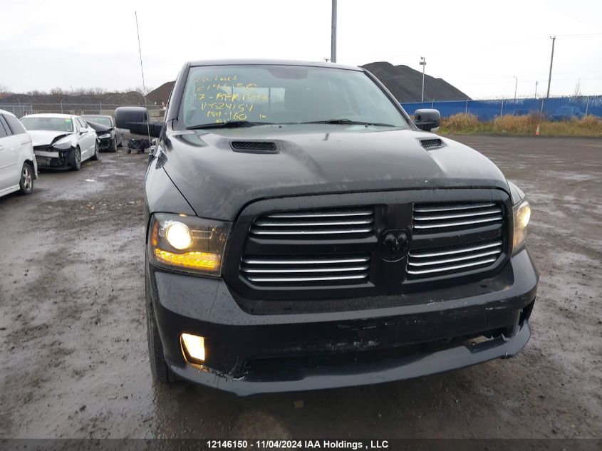 2017 Dodge Ram 1500 VIN: 1C6RR7HT6HS624154 Lot: 12146150