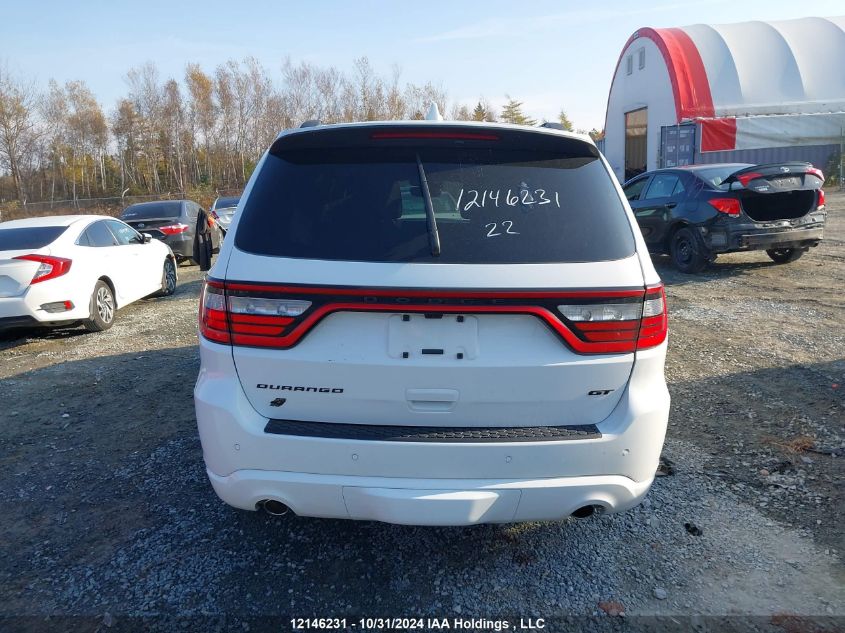 2022 Dodge Durango Gt VIN: 1C4RDJDG1NC225235 Lot: 12146231