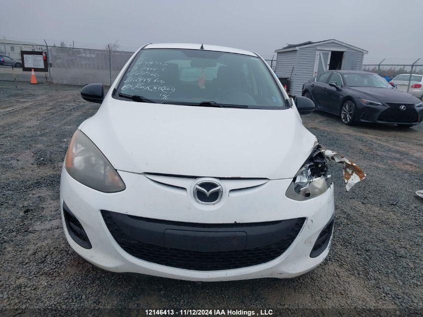 2013 Mazda Mazda2 VIN: JM1DE1KY2D0168966 Lot: 12146413