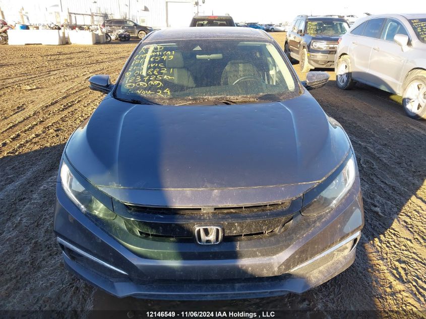 2021 Honda Civic Ex 4Dr VIN: 2HGFC2F76MH008821 Lot: 12146549