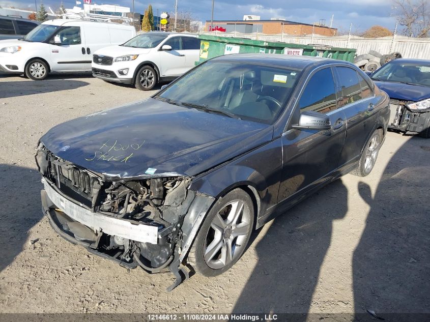 2011 Mercedes-Benz C-Class VIN: WDDGF8BB1BA525565 Lot: 12146612