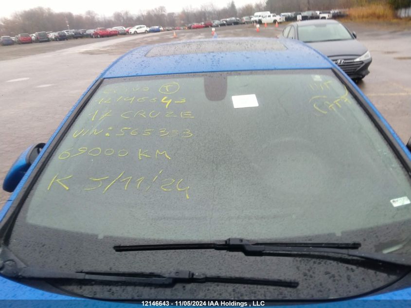 2017 Chevrolet Cruze VIN: 3G1BE6SM3HS565353 Lot: 12146643
