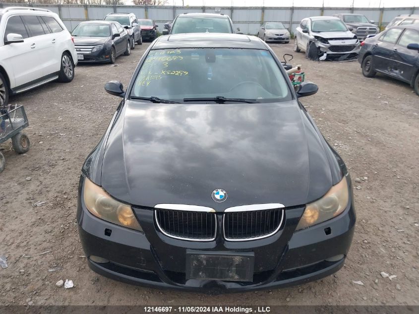 2007 BMW 3 Series 328Xi VIN: WBAVC93527KX52299 Lot: 12146697