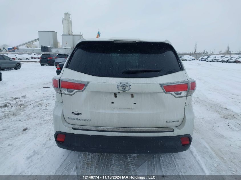 2016 Toyota Highlander Le VIN: 5TDBKRFH4GS225467 Lot: 12146774