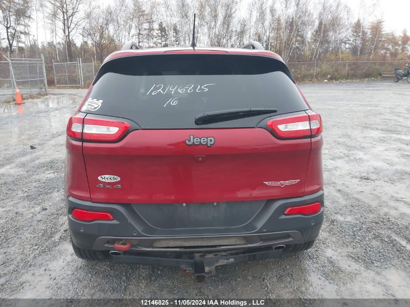 2016 Jeep Cherokee Trailhawk VIN: 1C4PJMBSXGW343875 Lot: 12146825