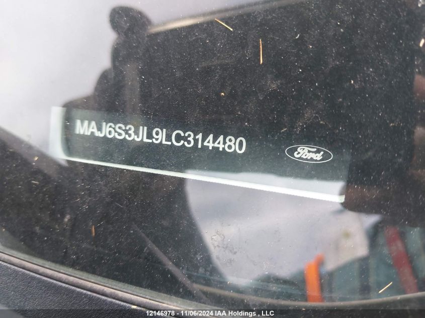 2020 Ford Ecosport Ses VIN: MAJ6S3JL9LC314480 Lot: 12146978