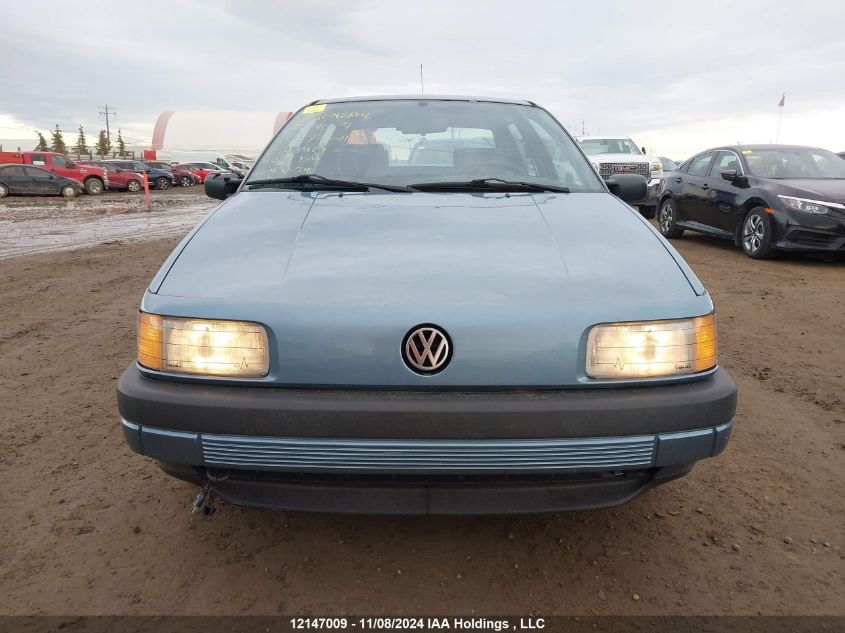 1991 Volkswagen Passat VIN: WVWEB0318ME213419 Lot: 12147009