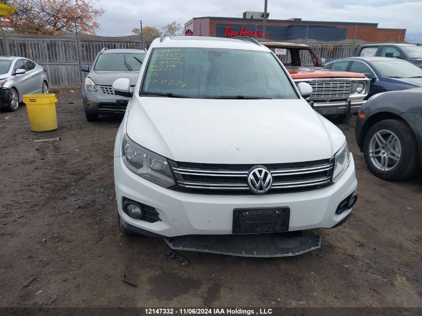 2016 Volkswagen Tiguan VIN: WVGJV7AX4GW592774 Lot: 12147332