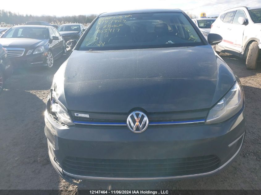 2019 Volkswagen E-Golf VIN: WVWPR7AUXKW903917 Lot: 12147464