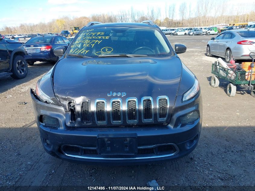 2014 Jeep Cherokee Limited VIN: 1C4PJMDS1EW138794 Lot: 12147495