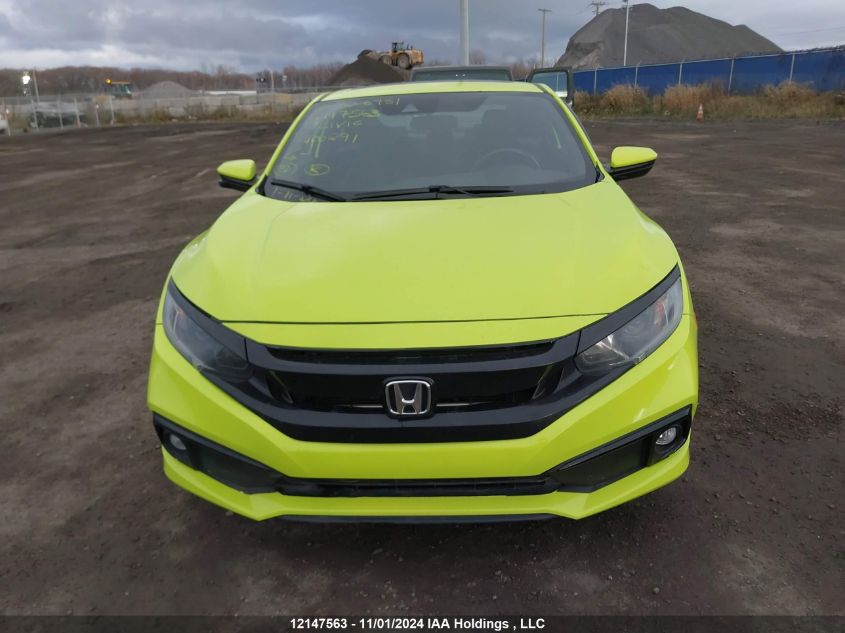 2019 Honda Civic Sport VIN: 2HGFC4A81KH400291 Lot: 12147563