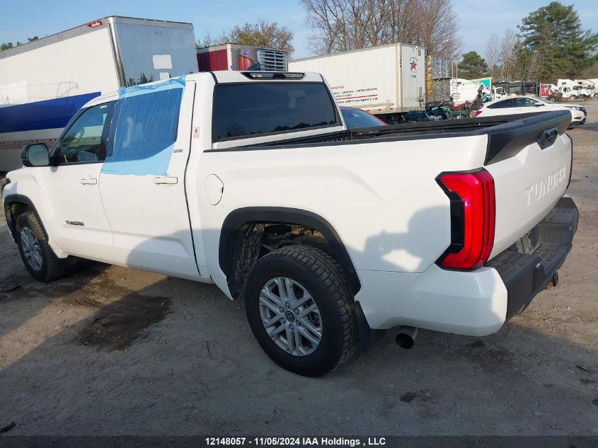 2022 Toyota Tundra Crewmax Sr/Crewmax Sr5 VIN: 5TFLA5DBXNX043942 Lot: 12148057