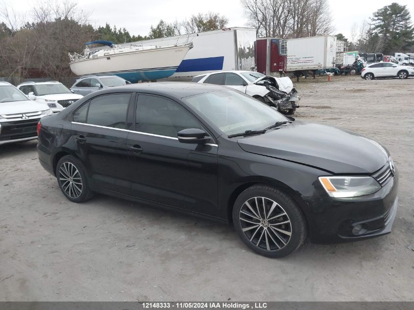 2013 Volkswagen Jetta Sel VIN: 3VWGX7AJ1DM374188 Lot: 12148333