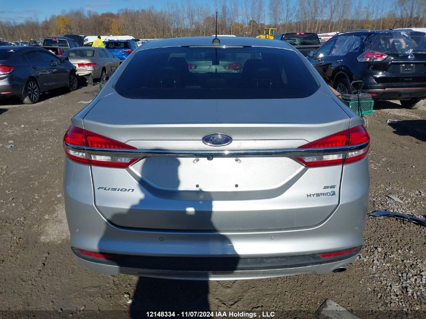 2017 Ford Fusion Se Hybrid VIN: 3FA6P0LU3HR121398 Lot: 12148334