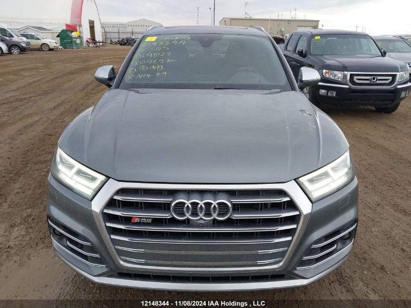 2018 Audi Sq5 Prestige VIN: WA1C4AFY4J2141027 Lot: 12148344