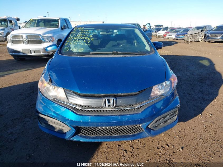 2014 Honda Civic Lx VIN: 2HGFG3B59EH000762 Lot: 12148387