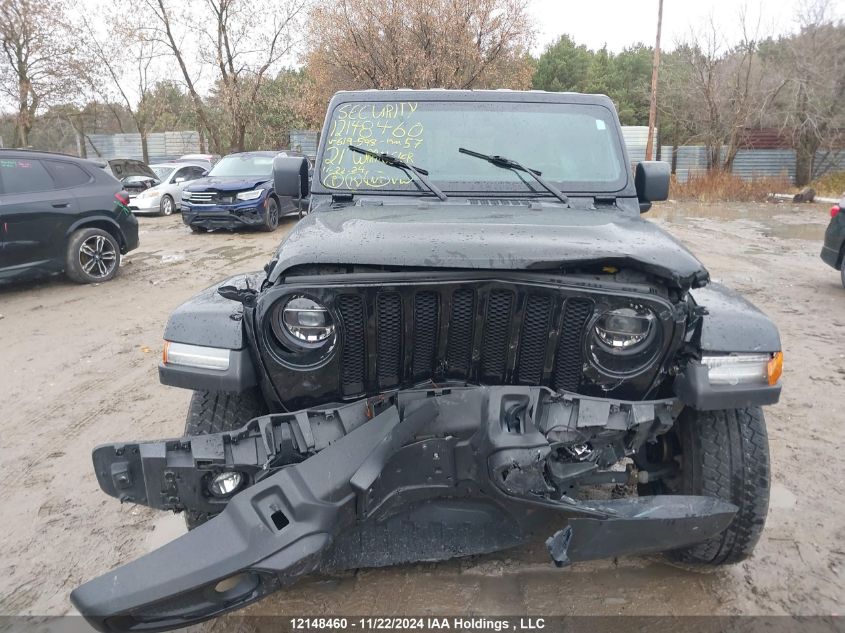 2021 Jeep Wrangler Unlimited Sahara VIN: 1C4HJXEG9MW619598 Lot: 12148460