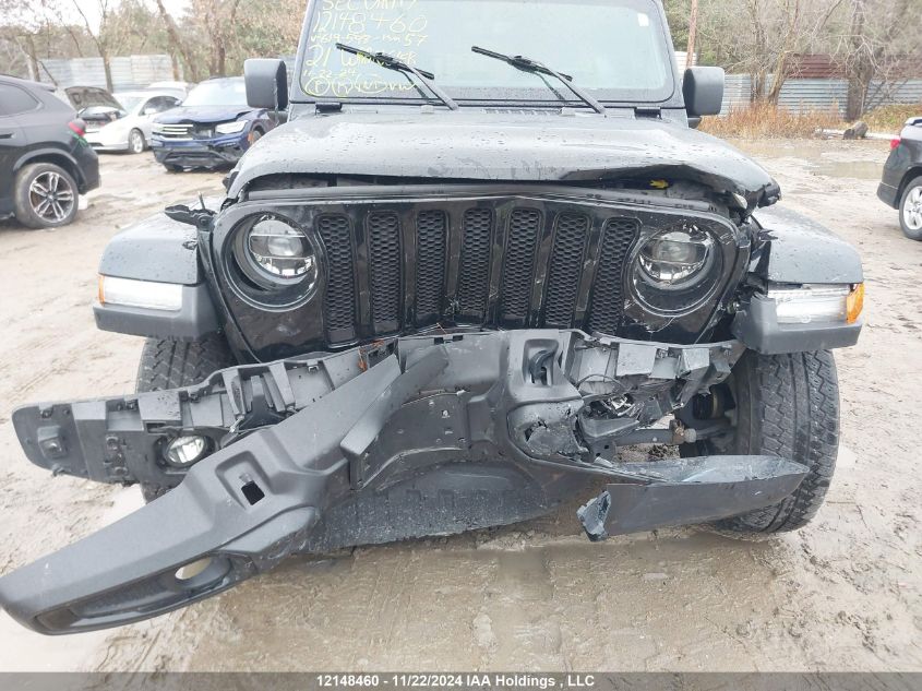 2021 Jeep Wrangler Unlimited Sahara VIN: 1C4HJXEG9MW619598 Lot: 12148460