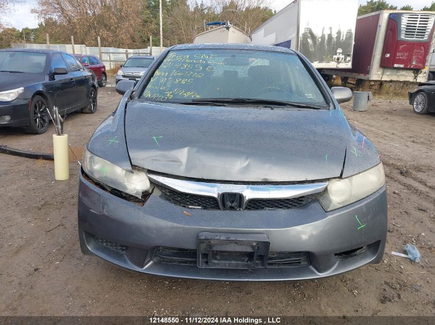 2009 Honda Civic Sdn VIN: 2HGFA16609H113885 Lot: 12148550