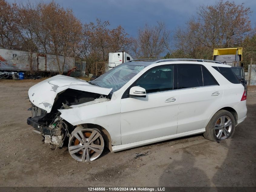 2014 Mercedes-Benz Ml-Class VIN: 4JGDA2EB8EA361333 Lot: 12148555