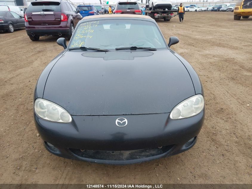 2001 Mazda Mx-5 Miata VIN: JM1NB353810213154 Lot: 12148574