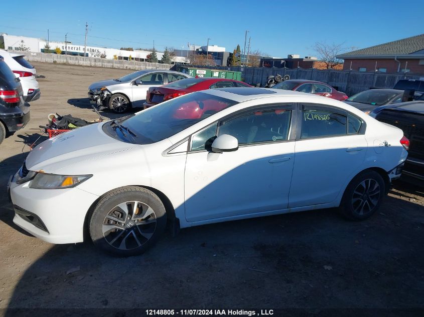 2013 Honda Civic Sdn VIN: 2HGFB2F54DH018040 Lot: 12148805