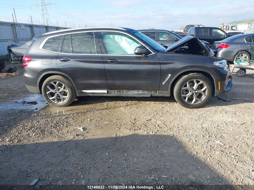 2020 BMW X3 VIN: 5UXTY5C01LLT33100 Lot: 12148822