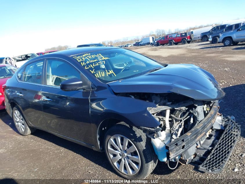 2016 Nissan Sentra VIN: 3N1AB7AP6GL646257 Lot: 12148864