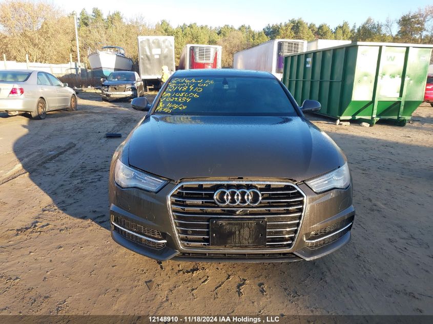 2016 Audi A6 VIN: WAUJGAFC5GN029334 Lot: 12148910