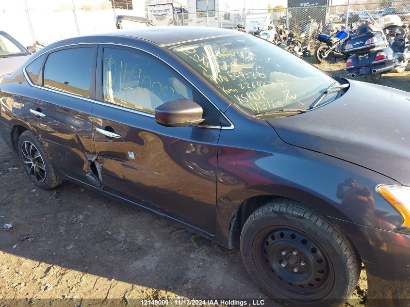 2015 Nissan Sentra VIN: 3N1AB7AP1FL649372 Lot: 12149000