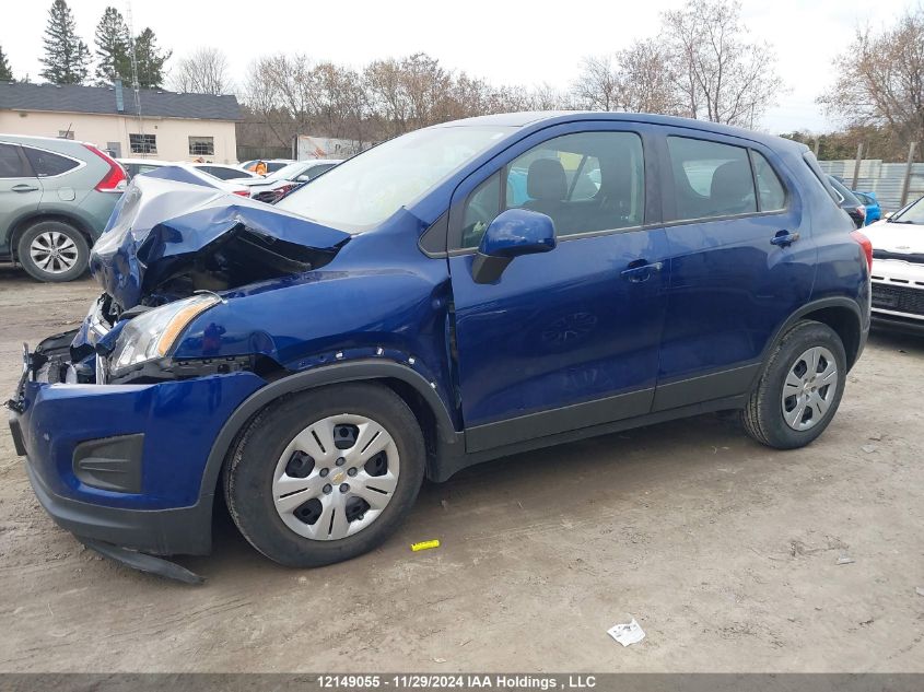 2016 Chevrolet Trax VIN: 3GNCJKSB6GL227895 Lot: 12149055