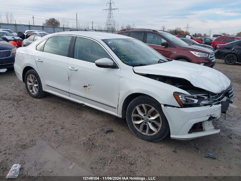 2017 Volkswagen Passat VIN: 1VWAT7A39HC048598 Lot: 12149104