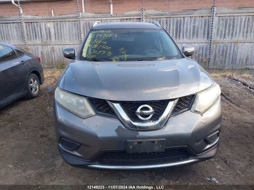 2014 Nissan Rogue VIN: 5N1AT2MTXEC767500 Lot: 12149223