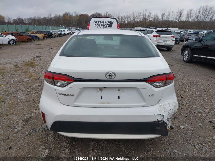 2020 Toyota Corolla Le VIN: 5YFBPRBE7LP143104 Lot: 12149227