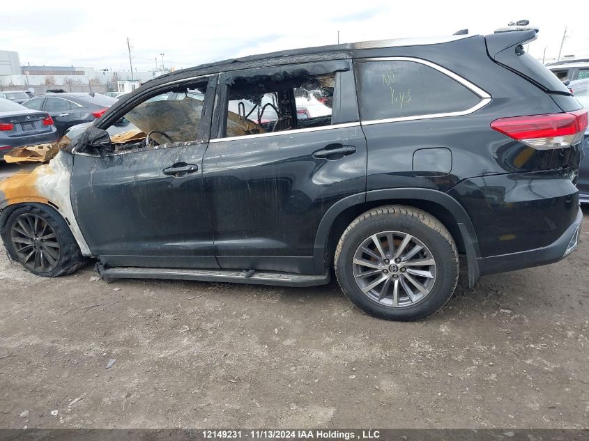 2019 Toyota Highlander Xle VIN: 5TDJZRFHXKS609219 Lot: 12149231