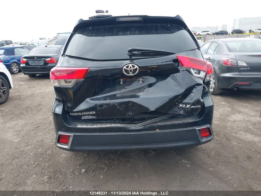 2019 Toyota Highlander Xle VIN: 5TDJZRFHXKS609219 Lot: 12149231