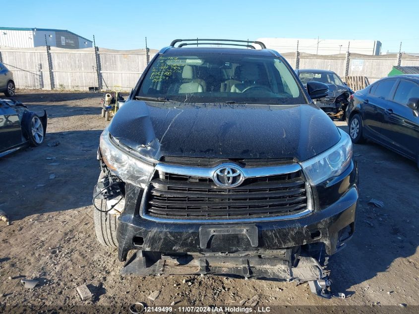 2015 Toyota Highlander Limited/Ltd Platinum VIN: 5TDDKRFH8FS169752 Lot: 12149499