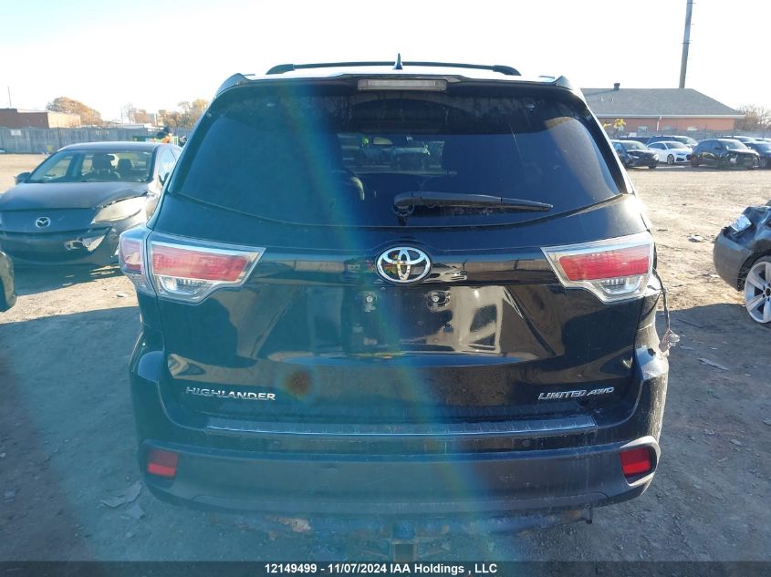 2015 Toyota Highlander Limited/Ltd Platinum VIN: 5TDDKRFH8FS169752 Lot: 12149499