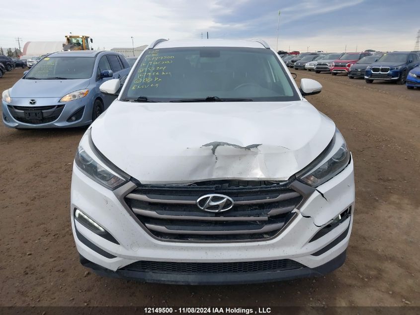 2016 Hyundai Tucson Limited/Sport And Eco/Se VIN: KM8J3CA4XGU152204 Lot: 12149500