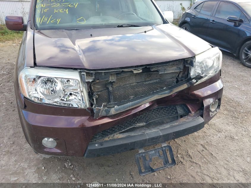 2010 Honda Pilot VIN: 5FNYF4H98AB503564 Lot: 12149511