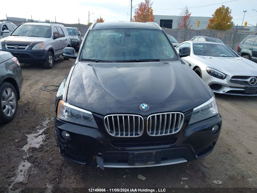 2013 BMW X3 VIN: 5UXWX9C57D0D06346 Lot: 12149866